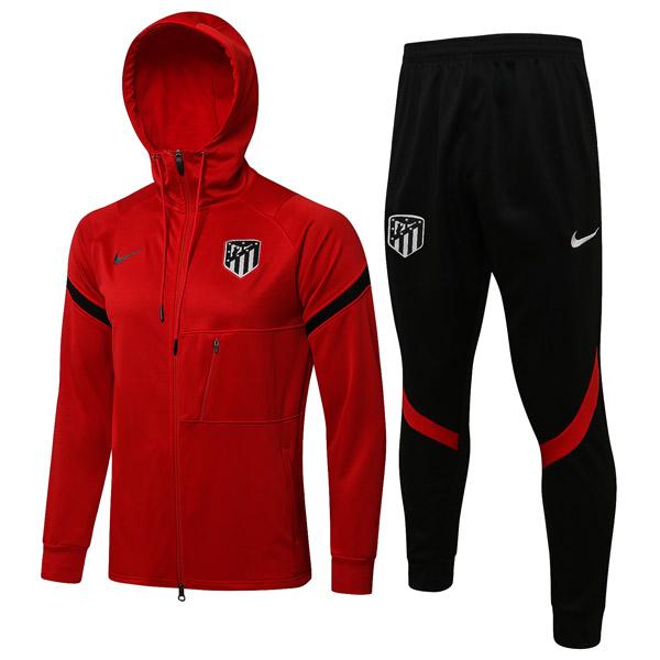giacca cappuccio atletico de madrid rosso 2021-22