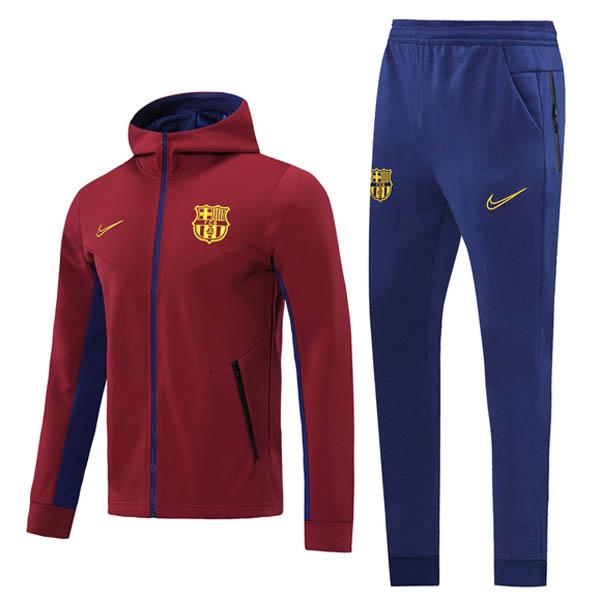 giacca cappuccio barcelona rosso 2020-21