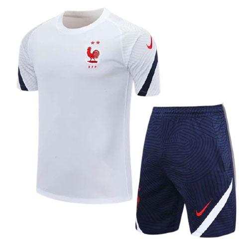 maglia allenamento e pantaloni francia bianco 2020-21