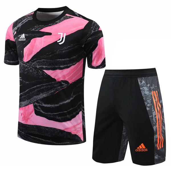maglia allenamento e pantaloni juventus nero-rosa 2020-21
