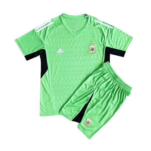 maglia argentina bambino portiere verde 2022-23