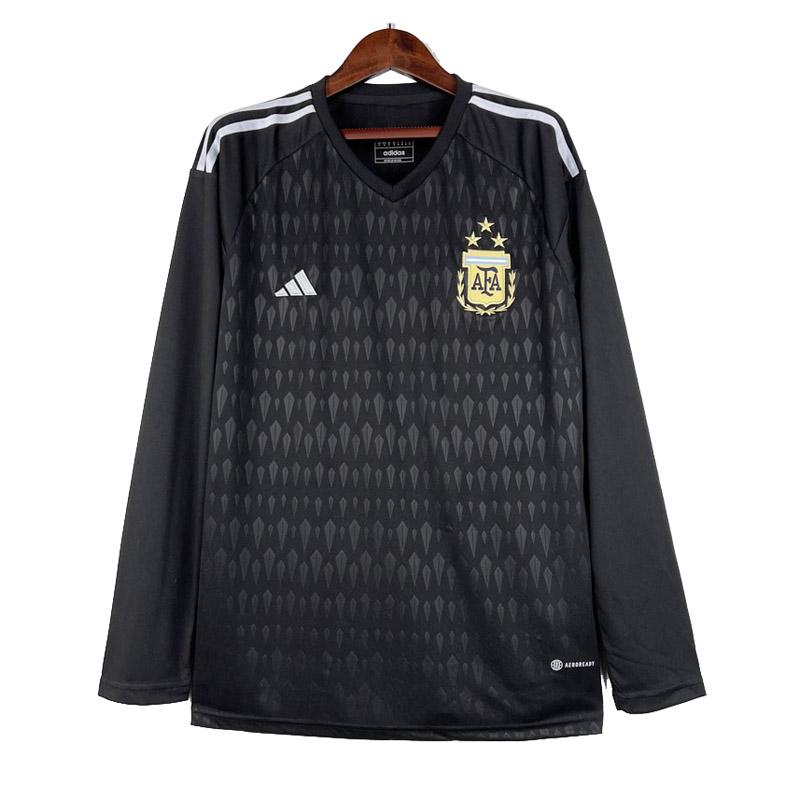 maglia argentina portiere manica lunga nero 2023-24