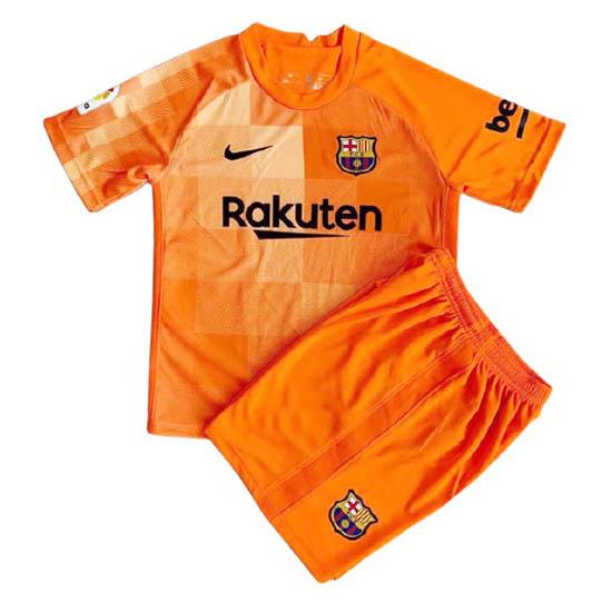 maglia barcelona bambino portiere arancia 2021-22