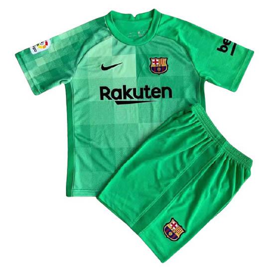 maglia barcelona bambino portiere verde 2021-22