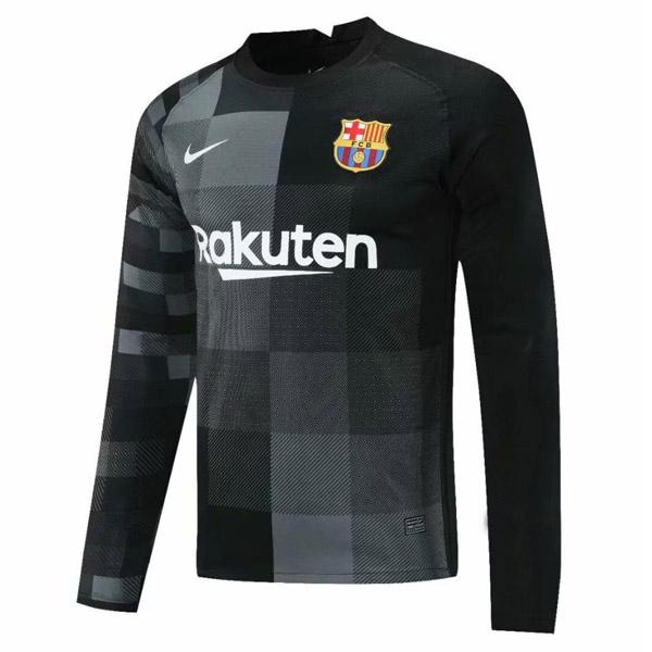 maglia barcelona manica lunga portiere nero 2021-22
