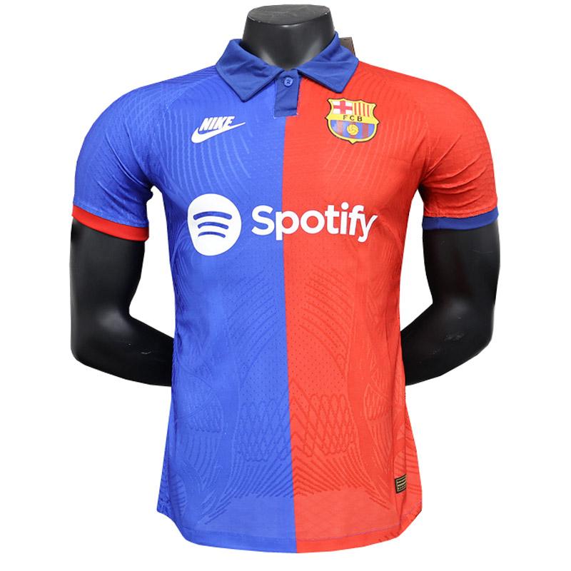 maglia barcelona speciale edizione blu rosso 2023-24