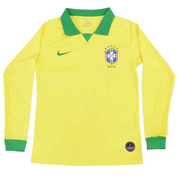 maglia brasile manica lunga prima 2019-2020