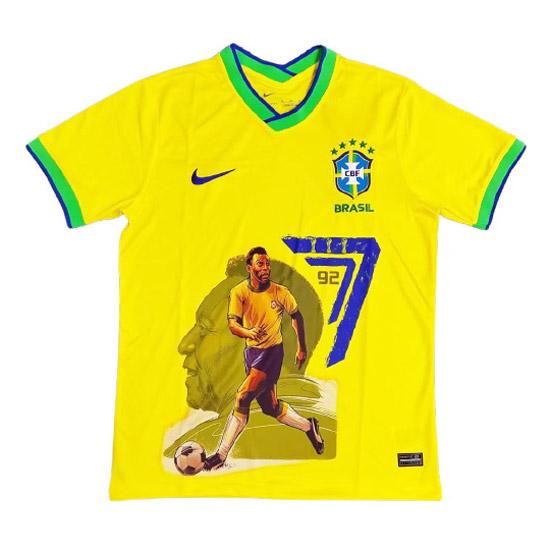 maglia brasile pele 7 giallo 2023