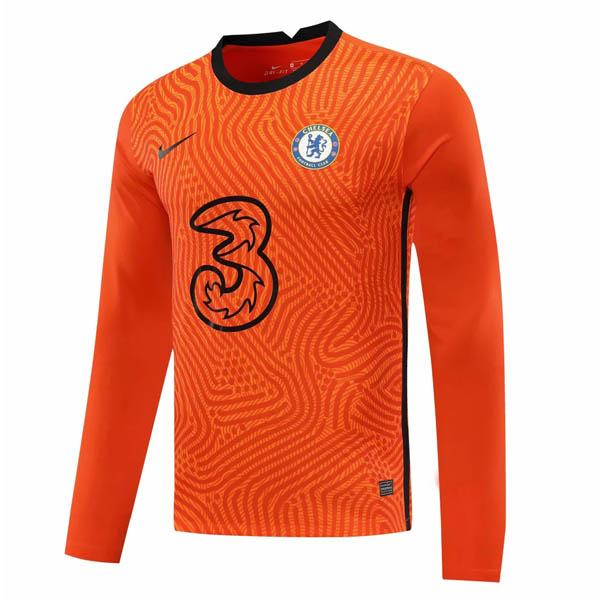 maglia chelsea manica lunga portiere arancia 2020-21