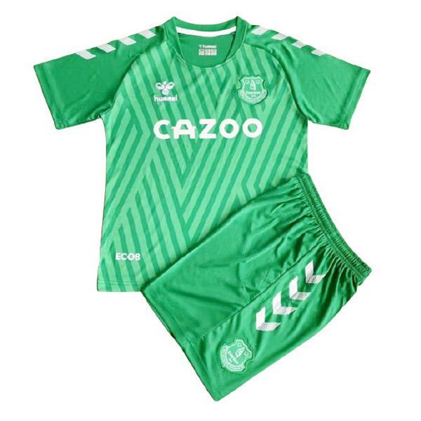maglia everton bambino portiere verde 2021-22