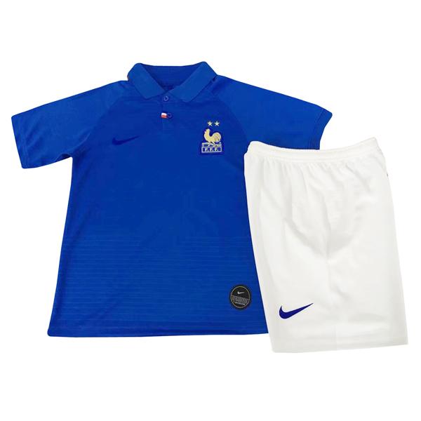 maglia francia bambino blu 1919-2019