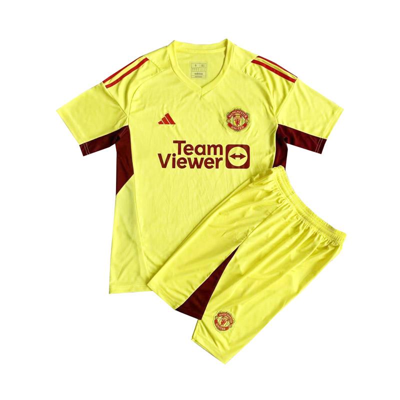 maglia manchester united bambino portiere giallo 2023-24