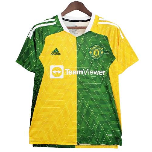 maglia manchester united edizione speciale giallo verde 2021-22