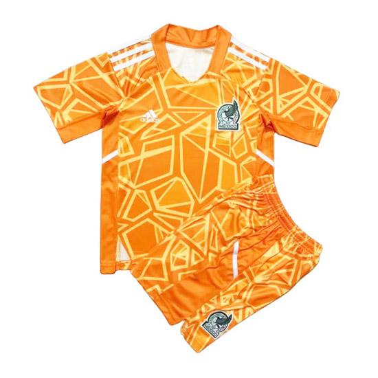 maglia messico bambino coppa del mondo arancia 2022