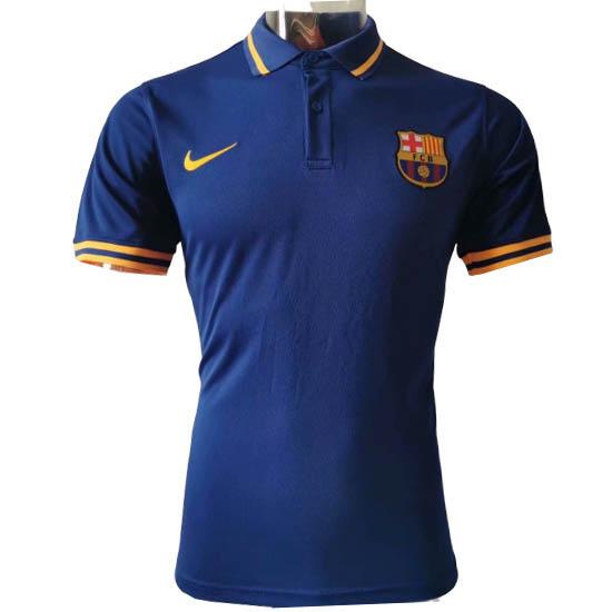 maglia polo barcelona blu 2020