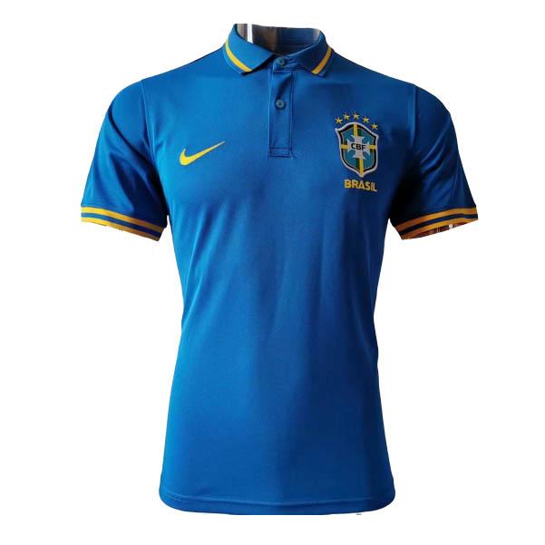 maglia polo brasile blu 2020