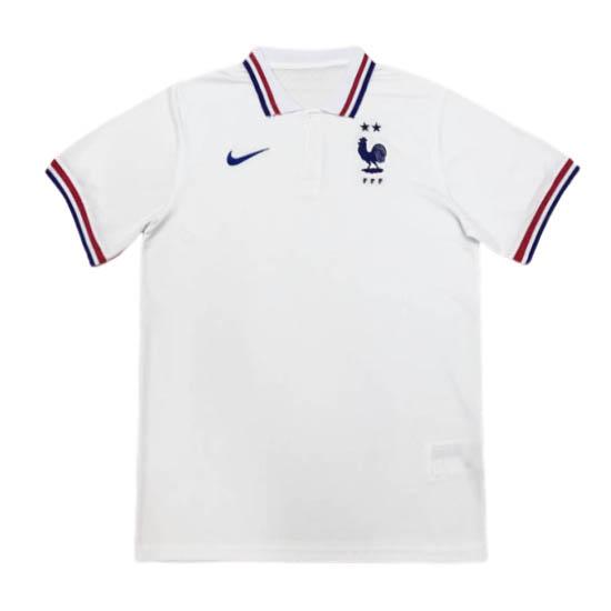 maglia polo francia bianco 2020-21