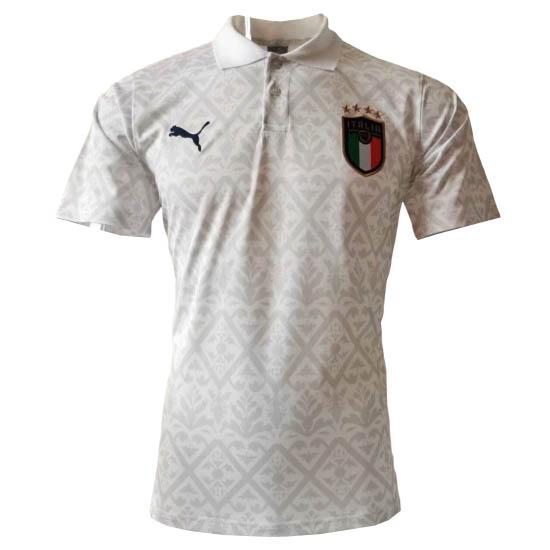 maglia polo italia bianco 2020-21