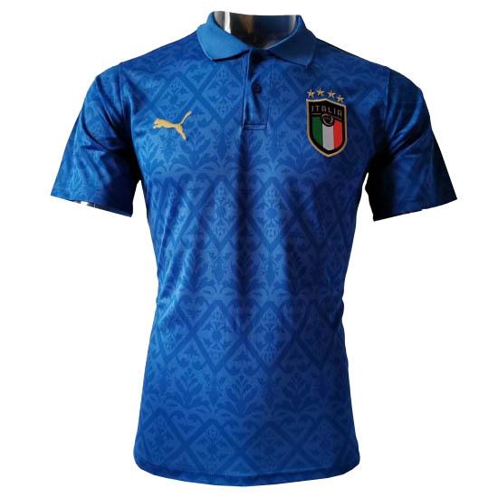 maglia polo italia blu 2020-21