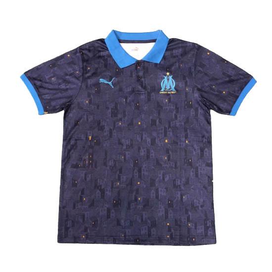 maglia polo marseille blu navy 2020-21
