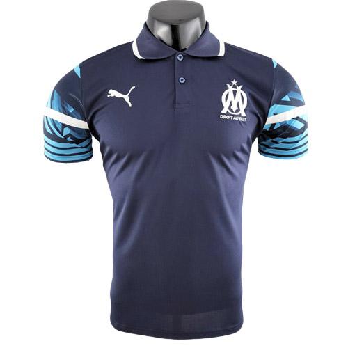maglia polo marseille blu navy 2022-23