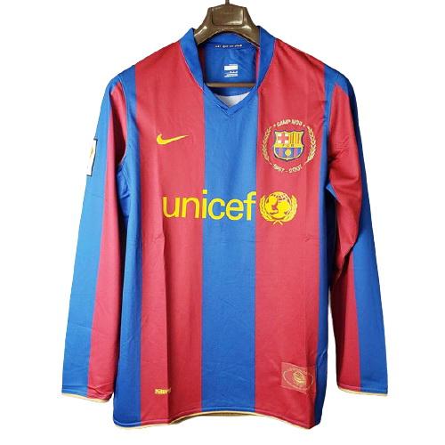 maglia retro barcelona manica lunga prima 2007-2008