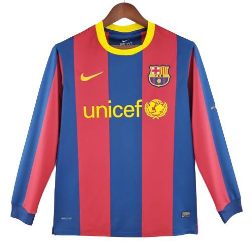 maglia retro barcelona manica lunga prima 2010-2011