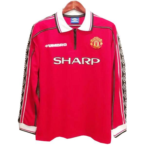 maglia retro manchester united manica lunga prima 1998-1999