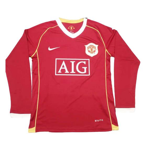 maglia retro manchester united manica lunga prima 2006-2007