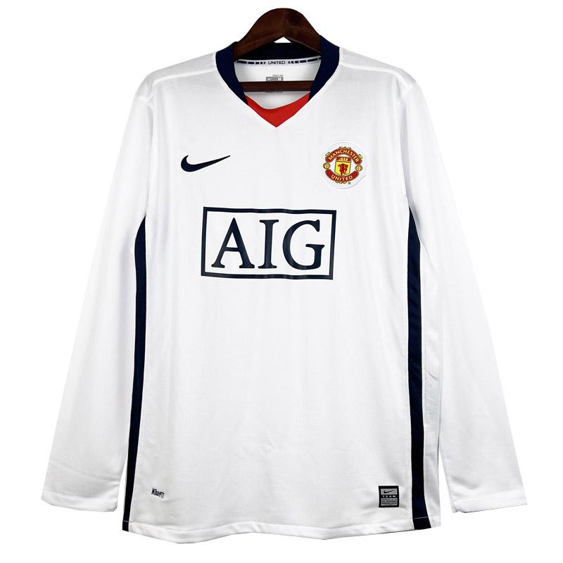maglia retro manchester united manica lunga seconda 2007-2008