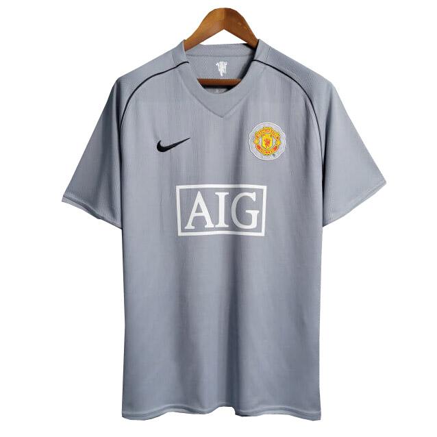 maglia retro manchester united portiere grigio 2007-2008
