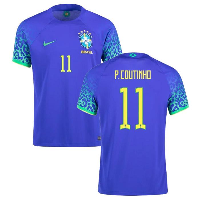 p. coutinho maglia brasile coppa del mondo seconda 2022